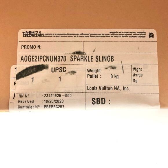 NIB Louis Vuitton Sparkle Slingback Pointed Toe Pumps 37 - Picture 11 of 11